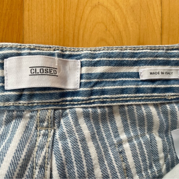 CLOSED Denim Jeans Blue and White Stripe size 26 - Picture 6 of 11